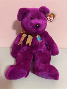 TY Beanie Buddy 13" Magenta Bear 1999-2000 Millennium - Bild 1 von 4