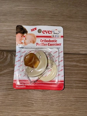 Vintage 1990 Evenflo Orthodontic Latex Pacifier Exerciser NOS NEW Other - Image 1 of 4
