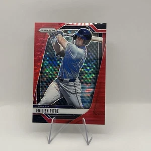 2025 Panini Prizm Baseball Emilien Pitre Red Prizm 285/399 Tampa Bay Rays - Picture 1 of 2