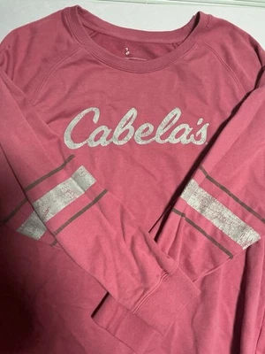 CABELA'S  Size Xl Boysenberry   BURNOUT SWEATSHIRT  Raglan Sleeve  Cotton Blend - Image 1 of 4