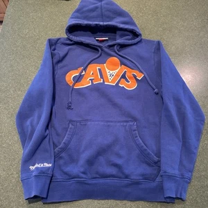 Cleveland Cavaliers Sudadera con Capucha Para Hombre S Azul Mitchell & Ness NBA Retro Cavs Logo - Imagen 1 de 5