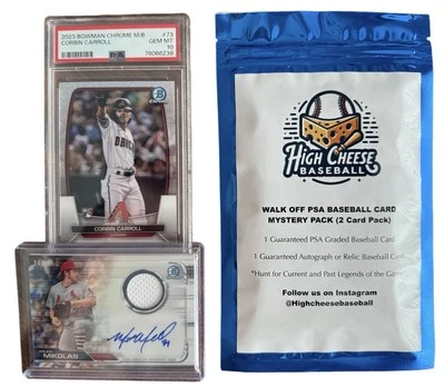 High Cheese Baseball Walk Off Mystery Pack. 1 PSA and 1 Autograph. - Image 1 of 4