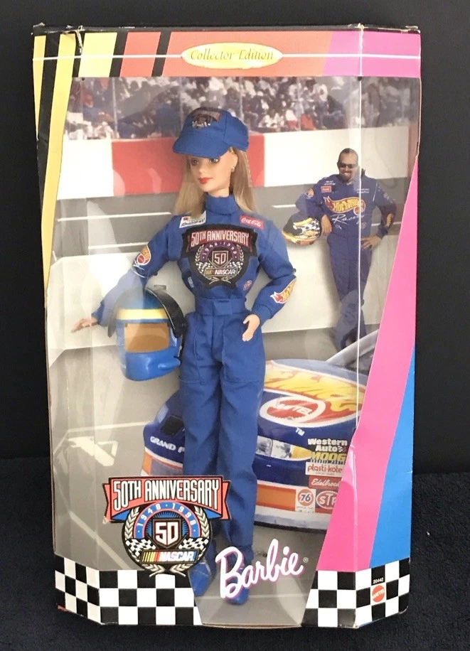 50 aniversario de NASCAR BARBIE EDICIÓN COLECCIONISTA~1948-1998~NRF BUENA CAJA Foto 1 de 4