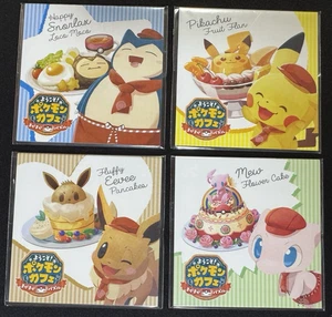 Pokemon Cafe Pokemaze Memopad Memo Pads Snorlax Pikachu Eevee Mew Set of 4 - Picture 1 of 6