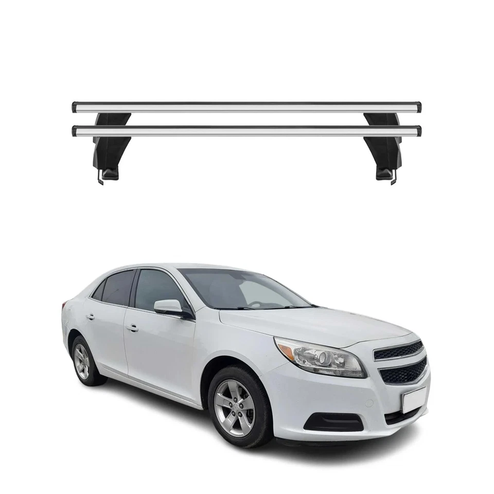 Barras transversales de techo superiores para Chevrolet Malibu 2013-2015 2 piezas gris aluminio Foto 1 de 4