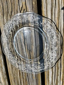Fostoria Etched Navarre Salad Plate~Dessert 7- 1/2" Clear Glass No Chips~Perfect - Picture 1 of 1
