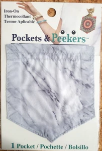 BOLSILLOS Y PEEKERS BOLSILLO PARA PLANCHAR - GRIS MÁRMOL - 1 pieza - Imagen 1 de 1
