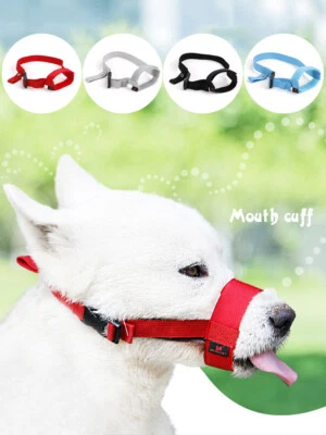 NEW Pet Dog Mask Bark Bite Mesh Mouth Muzzle Grooming Anti Stop Chewing ~~^ - Image 1 of 4