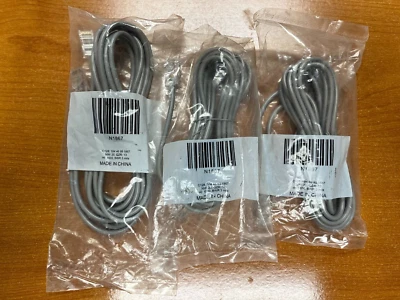 Set of 3 - Honeywell Ademco N1867 CORD,PHONE,8 POS, 10FT NEW - Image 1 of 3