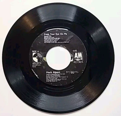 1987 Herb Alpert 45 Vinyl Keep Your Eye On Me / Our Song, A&M Records AM-2915 - Image 1 of 4