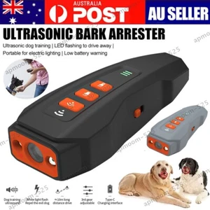 Ultrasonic Anti Bark Device Outdoor Dog Barking Control Stop Repeller Silencer - Picture 1 of 16