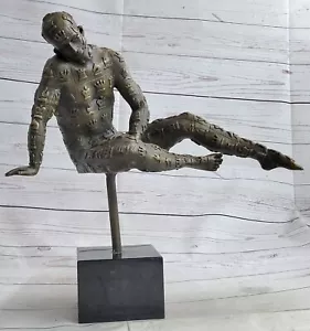 Rare Salvador Dali Male with Chess Design Outfit Bronze Statue Sculpture Decor - Picture 1 of 9