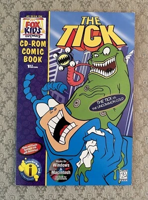 The Tick Vs The Uncommon Cold CD-ROM Comic Book Windows Mac Fox Kids TV 1996 - Image 1 of 3