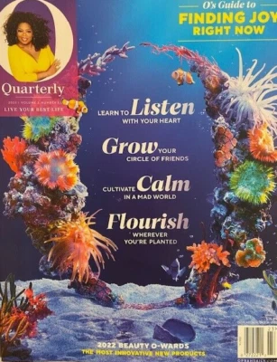 OPRAH QUARTERLY finding joy LISTEN WITH YOUR HEART flourish CALM grow BEST LIFE Foto 1 de 2