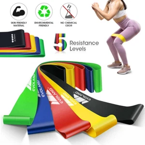 Fitnessband Gymnastikband Widerstandsbänder Fitness Band Set Trainings Gummiband - Bild 1 von 12