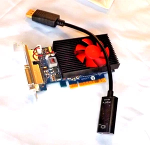 HP Nvidia GeForce GT 730 2GB SFF Video Card. DVI DisplayPort HDMI. Windows 11 OK - Picture 1 of 12