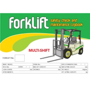 Forklift Multi Shift Safety Pre Start Safety Checklist and Maintenance Log book - Picture 1 of 1