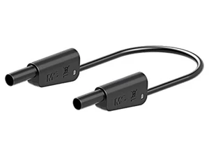 66.2010-20021 Messleitung 19A 4mm Bananenstecker-4mm Bananenstecker L: 2m STÄUBL - Bild 1 von 1