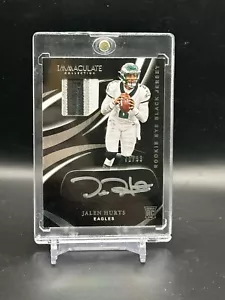 SUPER BOWL MVP- Jalen Hurts Immaculate - Rookie Eye Black Jersey RPA /99 - Picture 1 of 3