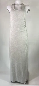 Athleta Medium Heather Gray Playa Maxi Dress Sleeveless Racerback Pima Cotton - Picture 1 of 9