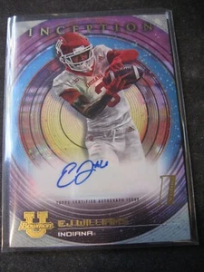 EJ WILLIAMS 2022-23 Bowman Inception University Autographs #BIA-EW IND. HOOSIERS - Picture 1 of 2