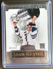 2013-14 Panini Dominion Hockey #E-11 Adam Graves Engravatures 9/10 Jersey Number