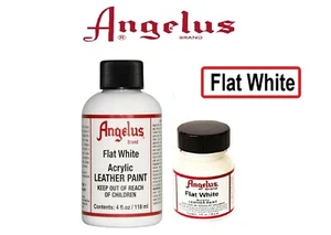 Angelus Brand Acrylic Leather Paint - Flat White - 1oz / 4o - Picture 1 of 5