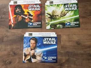 Star Wars 2007 30 aniversario USPS Express Mail 12,5 x 9,5 sobres conjunto - como nuevo - Imagen 1 de 2
