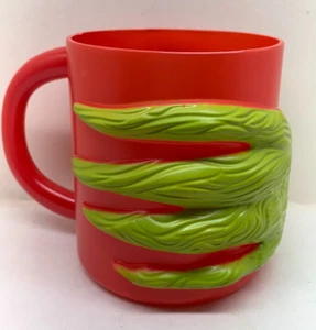 Dr. Seuss Enterprises The GRINCH NEW Red Plastic Mug With Grinchy Hand - Picture 1 of 5
