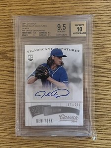 JACOB DeGROM 2014 Classics Significant Signatures SILVER 071/299 BGS 9.5/10 AUTO