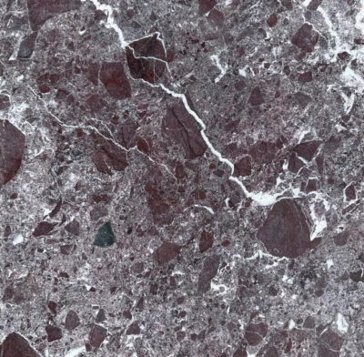 Parede de piso de pedra 12x12 Rosso Levanto azulejo mármore tombado (50 pés quadrados) T-98C - Imagem 1 de 4