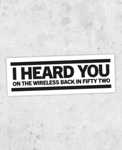 The Buggles inspired sticker! Video Killed the Radio Star, Bruce Woolley,