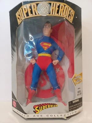 Figura de tela retro de Superman Silver Age Collection 1999 DC Super Heroes sellada Foto 1 de 4