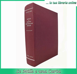 libro MANUALE DI DIRITTO PROCESSUALE PENALE Giovanni Leone Eugenio Jovene 1971 - Imagen 1 de 17