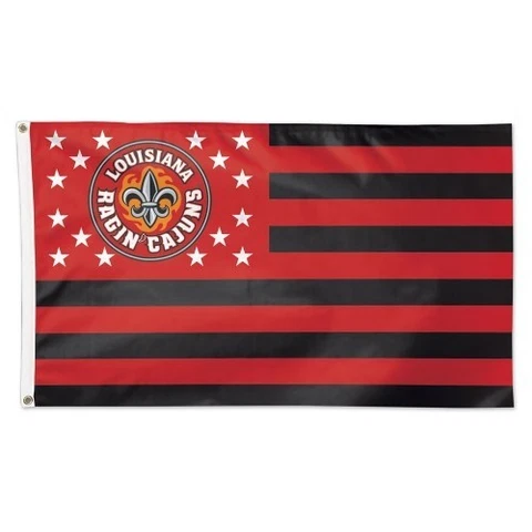 Louisiana Ragin Cajuns USA Stars Stripes Banner Flag NEW 3x5 Feet Free Shipping! Cover