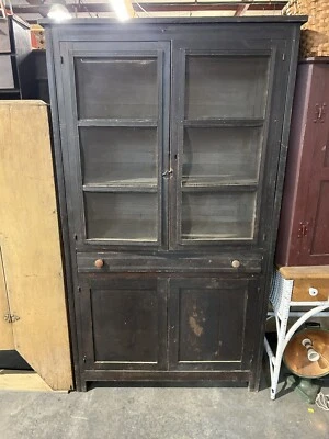 Clavos cuadrados de pintura original negra segura para tartas primitivas antiguas tempranas  Foto 1 de 4