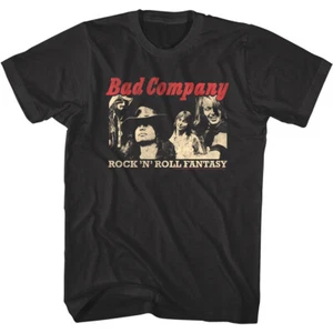 Bad Company Rock n Roll Fantasy Men's T Shirt Rock Band Album Concert Tour - Picture 1 of 4