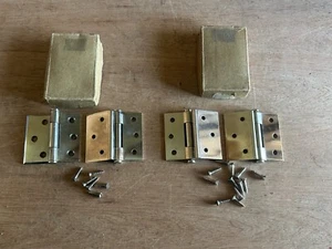 Hinge Button Tip 2-1/2" National 452 USA Nickel Finish Orna Butts Lot 2 Pair - Foto 1 di 24