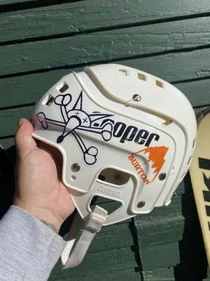 Vintage COOPER SK 600 Ice Hockey Helmet White  1980s Perfect Condition - Image 1 of 4