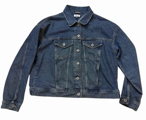 Chaqueta vaquera Tommy Hilfiger XL azul parche universitario letras retro camionero  - Imagen 1 de 8