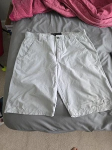 Oakley Men's Golf Short 34 Light Gray Inseam 11 Lightweight Flat Front - Picture 1 of 14