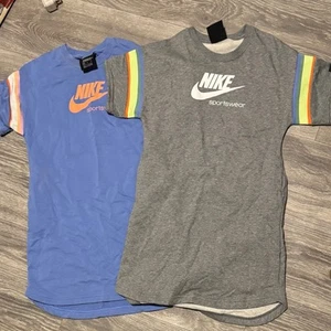2 Nike Sweater Dresses- Girls Medium - Picture 1 of 3