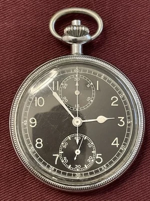 Reloj Bolsillo Navegación Breitling Militar Segunda Guerra Mundial 5742-1 CRONÓGRAFO Funciona Muy bien Foto 1 de 4