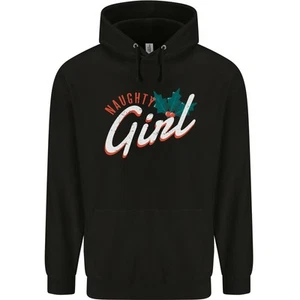 Naughty Girl Funny Christmas Xmas Childrens Kids Hoodie - Picture 1 of 3