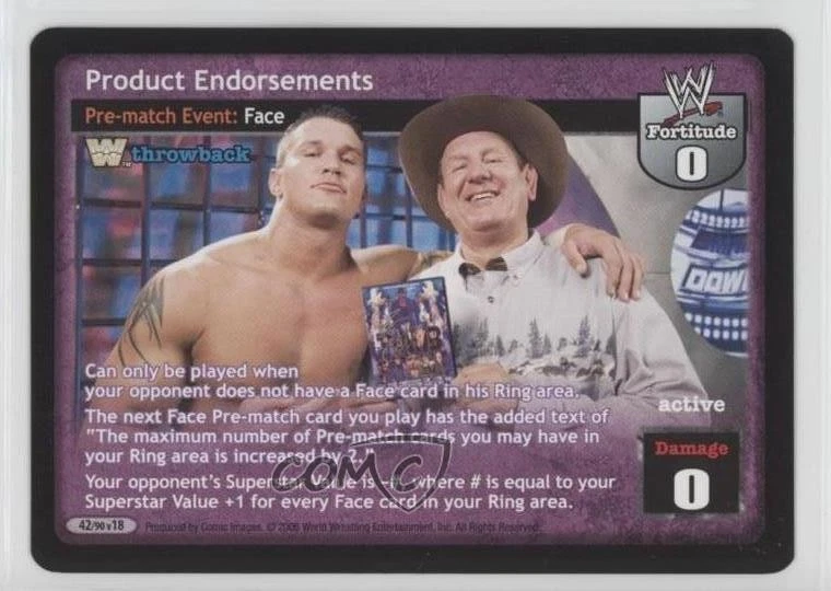 2006 WWE Raw Deal Trading Card Game Expansion 18: Royal Rumble #42/90V18 - Image 1 of 2