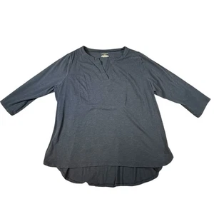 lane Bryant Women’s 22/24 Blue 3/4 Sleeve Tunic Top - Picture 1 of 3