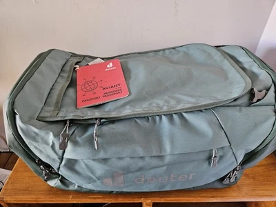 Mochila de Lona Deuter Aviant Duffel Pro 60 Verde Marino Nueva con Etiquetas Foto 1 de 4