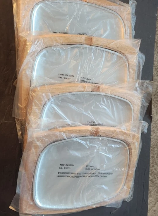 餐厅洁具牛排或fajita sizzle服务器托盘4件套全新带包装 — 第 1/4 张图片