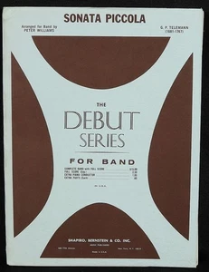 Sonata Piccola Sheet Music Score Book Shapiro Bernstein Debut Series - Picture 1 of 5