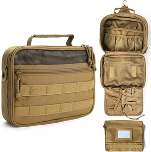 Bolsa de Aseo Táctica para Hombre, 9.5" Colgante Dopp Kit Bolsa de Higiene de Afeitado para Tra - Imagen 1 de 12